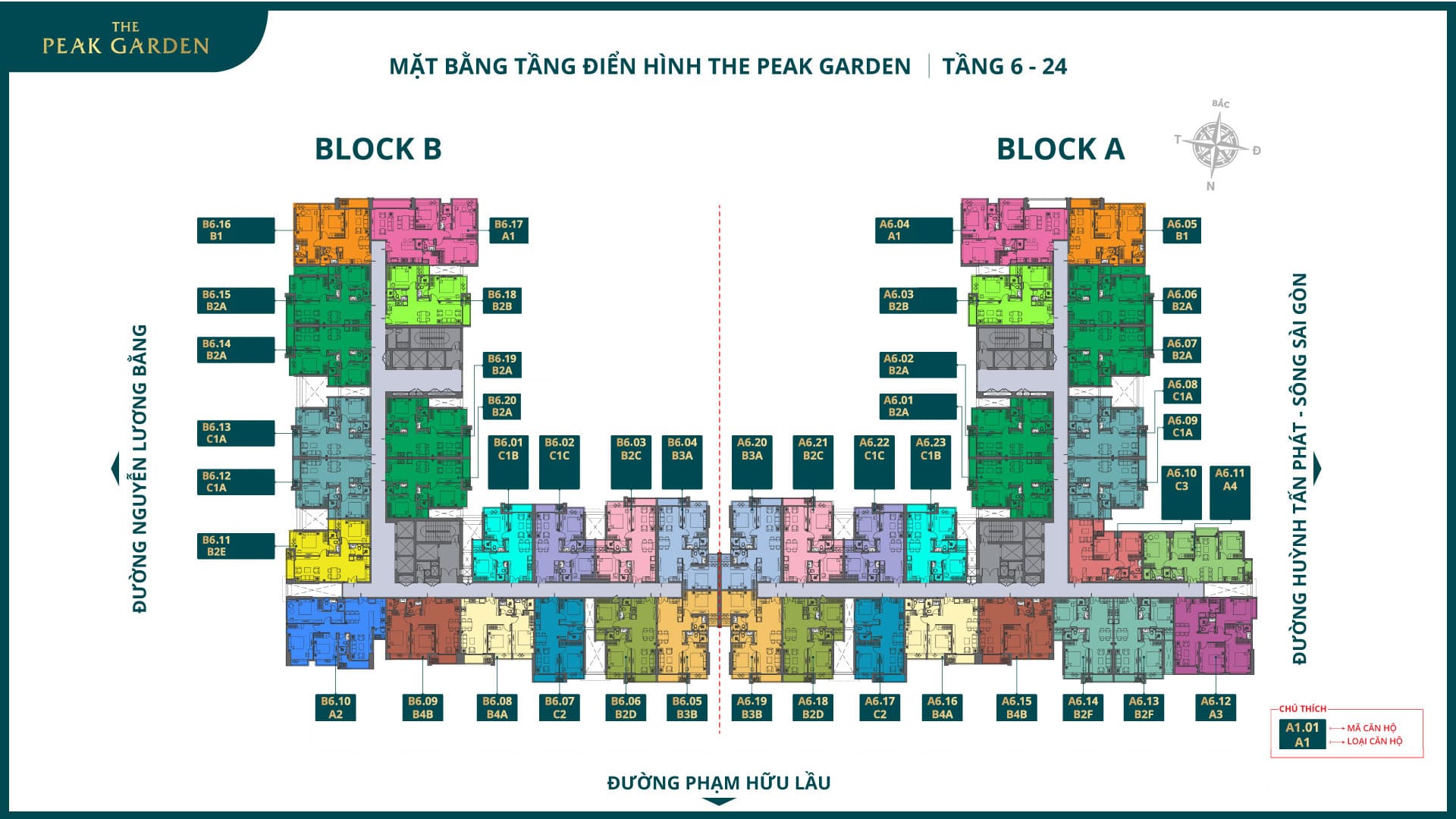 Mặt bằng The Peak Garden
